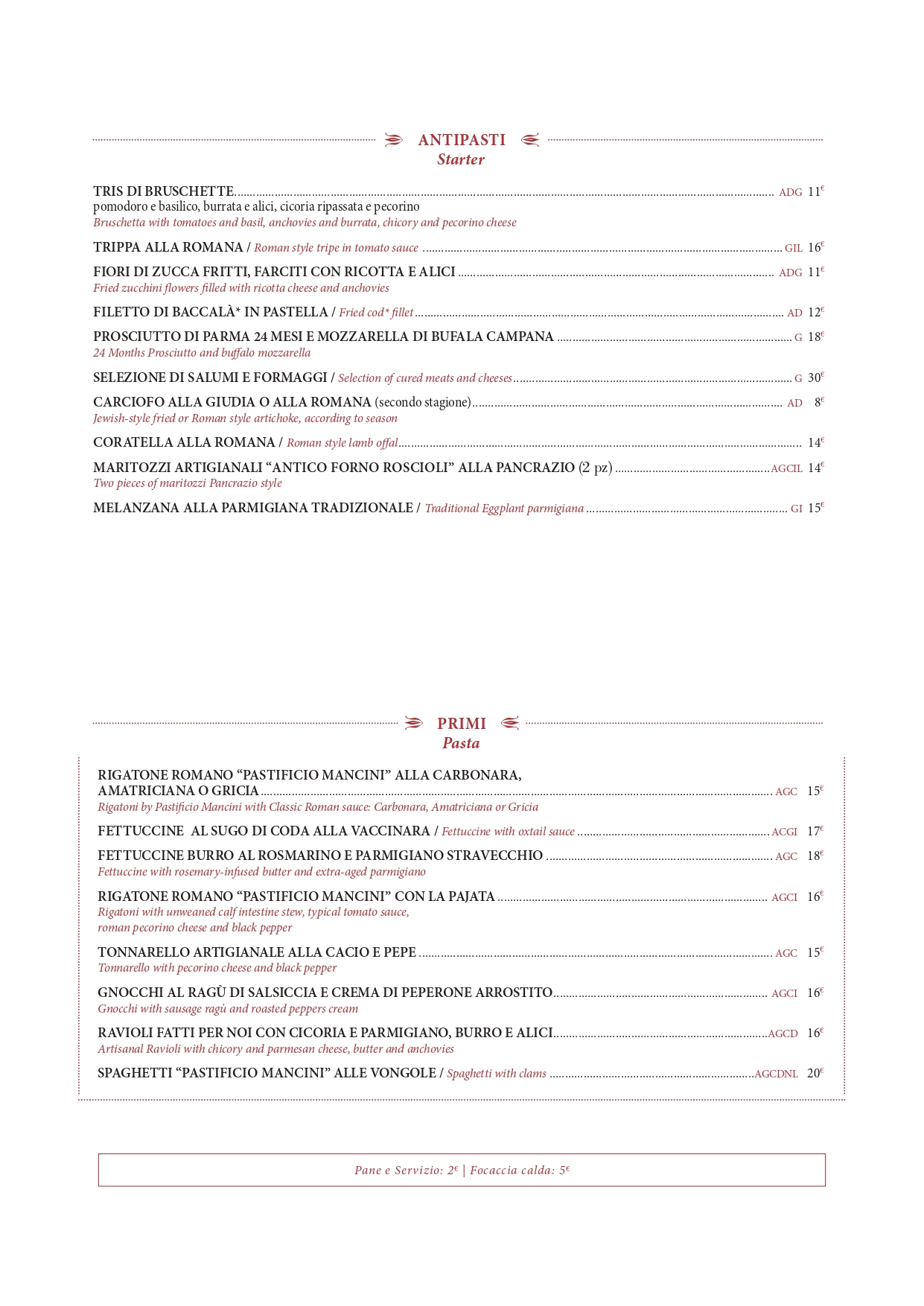 Menu Pancrazio pagina 2
